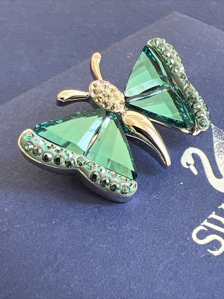 Swarovski crystal Alua Indicolite Butterfly Brooch 928355 Swarovski crystal Alua Indicolite Butterfly Brooch 928355