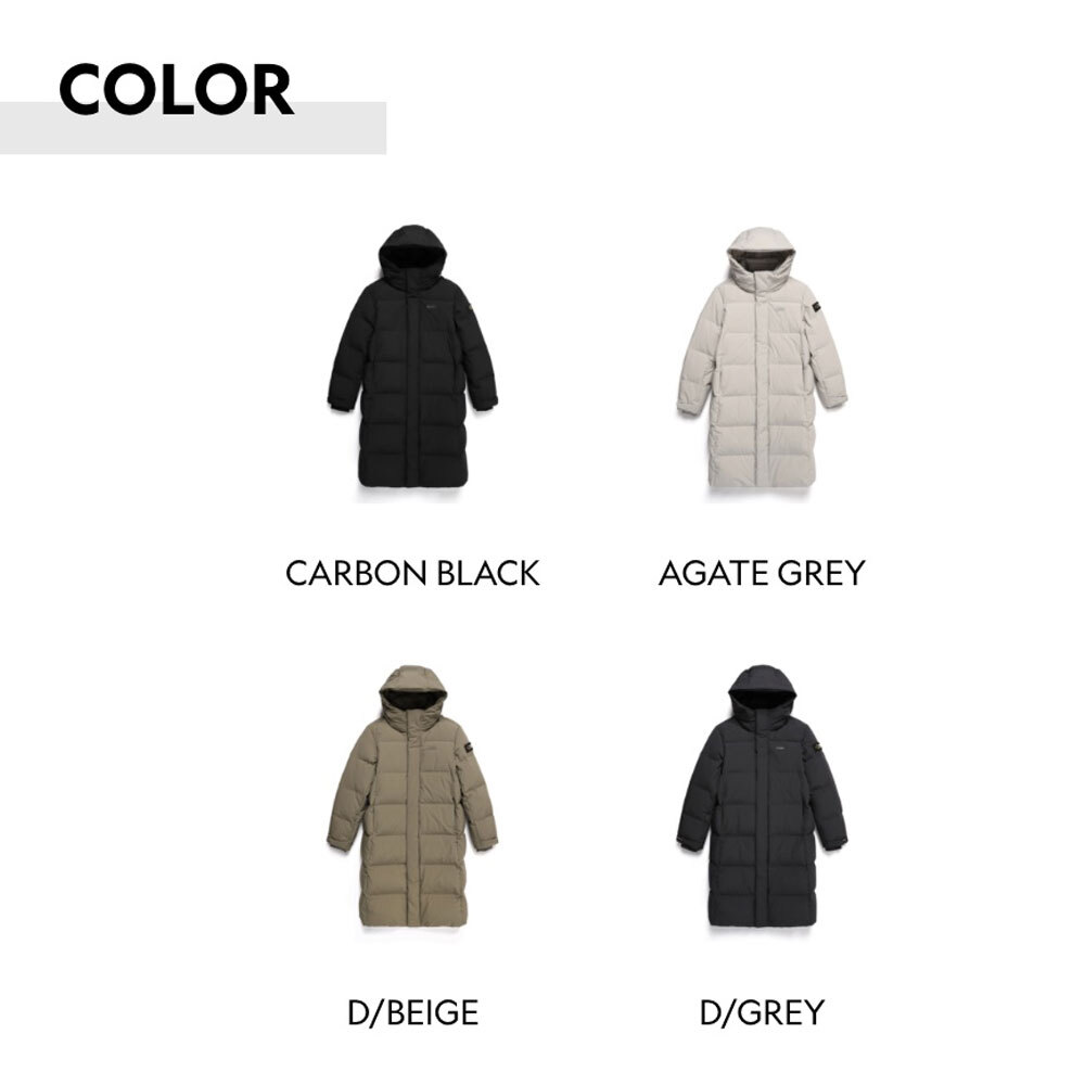 NATIONAL GEOGRAPHIC CAIMAN PRO LONG DOWN JACKET N244UDW860 092 DARK GREY image 4