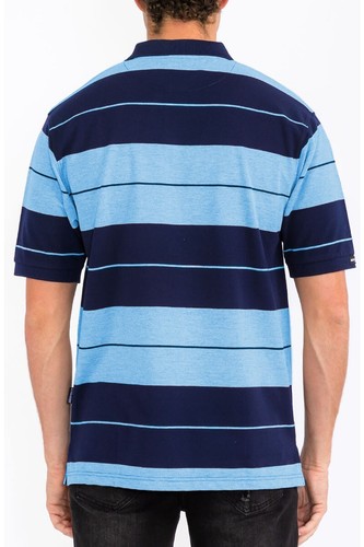 Camisa polo para hombre de manga corta a rayas a rayas de verano informal peso mediano S - 3XL - Imagen 91 de 91