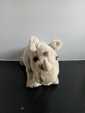 Huggables Dakin Ricky Rhino Stuffed Animals Rhinoceros Plush 9"