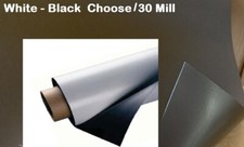 Magnetic Sign Sheet Rolls Cars Truck Fridge 24" inch 12" inch White//Black USA