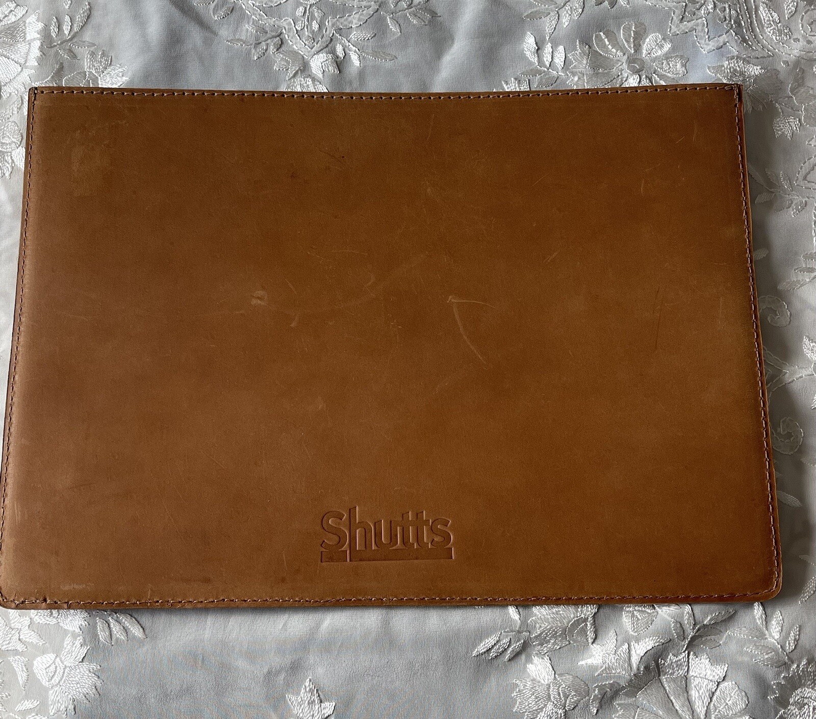 Parker Clay Brown Leather PortFolio Document Holder Made In Ethiopia Shutts