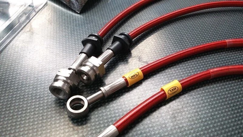 Front & Rear Braided Brake Lines for Yamaha YZ250F, YZF250 2006-2008 Non-ABS - image 2 of 4