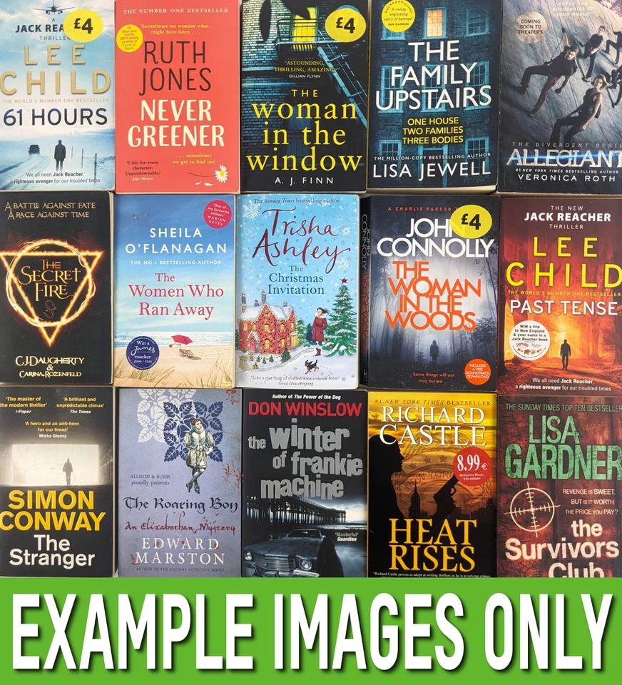 Wholesale Books Job Lot - 40-50 Fiction Books / Novels - FREE SHIPPING - Used F2 - Image 4 of 4