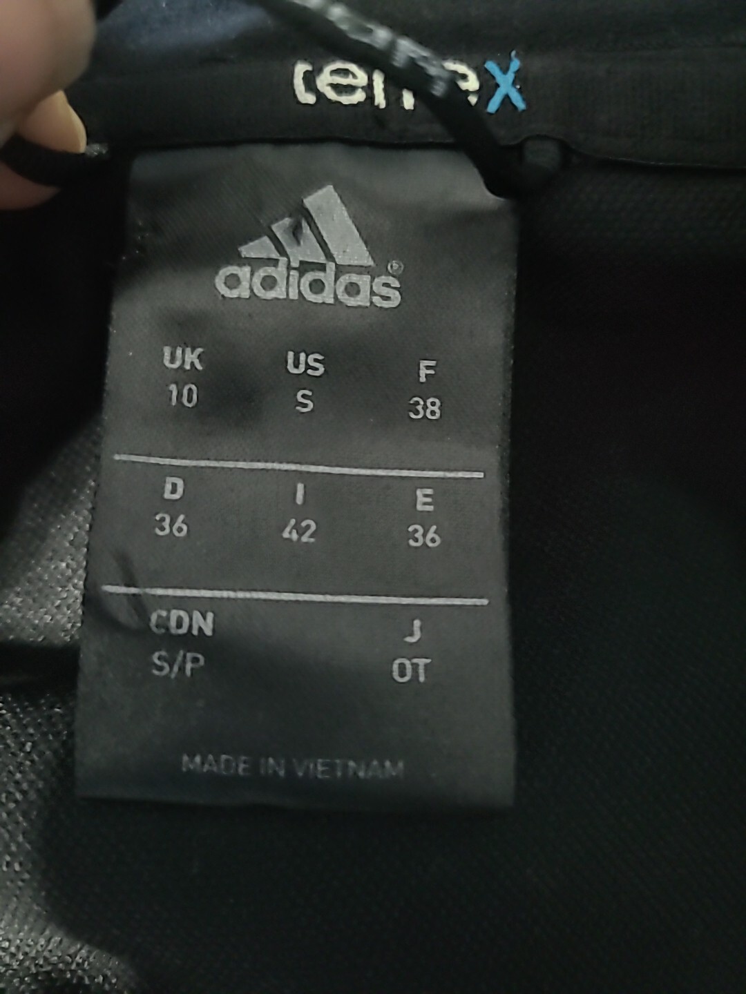 ADIDAS Terrex Wind Stopper Active Shell Black Zip… - image 6