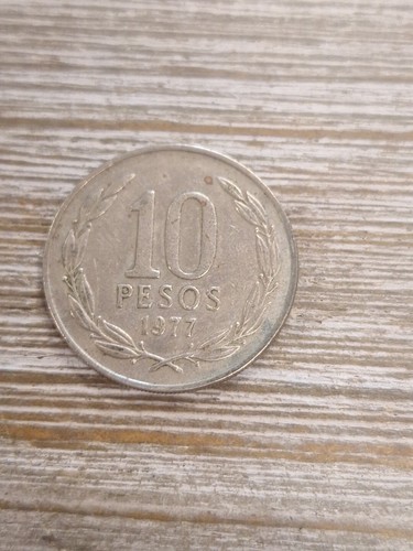 Moneta 10 Peso Repubblica del Cile 1977 - Foto 2 di 2