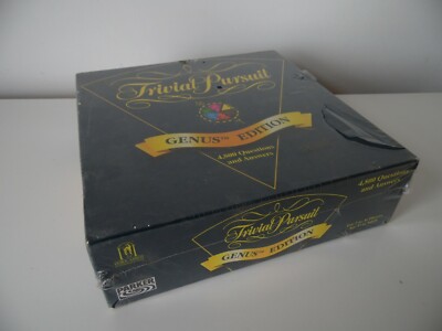 ORIGINAL PARKER BROTHERS HORN ABT 1995 TRIVIAL VERFOLGUNG GENUS EDITION BRETTSPIEL