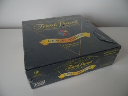 GENUINE PARKER BROTHERS HORN ABBOT 1995 TRIVIAL PURSUIT GENUS EDITION BOARD GAME - Picture 1 of 7