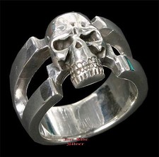 Gothic Skull Muerte TOTENKOPFRING Skullring T...