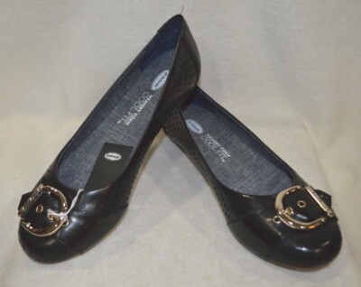 Dr. Scholl's Fiction Black Women's Flat Sandals - Size 7.5 NWB