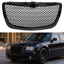 Front Bumper Grille For 2005-2010 Chrysler 300300c Gloss Black Front Bumper Grille For 2005-2010 Chrysler 300300c Gloss Black