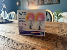 WiZ Connected 2-Pack Color 60W A19 Smart WiFi Light Bulb 16 Million Colors
