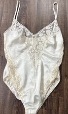 Vintage Chantilly Maidenform Bodysuit 36 Nylon Lace Teddy Sheer 1960s USA