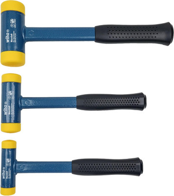 3-Piece Medium Hard Dead Blow Hammer Set - Impact-Resistant & Durable Tools