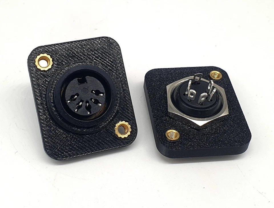 5 Pin Din MIDI Chassis Socket Neutrik D Type Shell Female Panel Mount Connector - Image 2 of 4