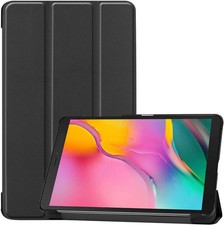 Folio Case for 2019 Galaxy Tab A 8-inch, Black Trifold Stand Light Hard Cover