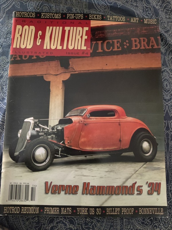 Traditional Rod & Kulture #4 Winter 2005 – Verne Hammond's '34 / Four Eyes Bobbe