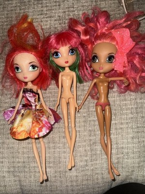 La Dee Da Dolls Lot of 3 Spin Master 2010 SML Big Headed Doll