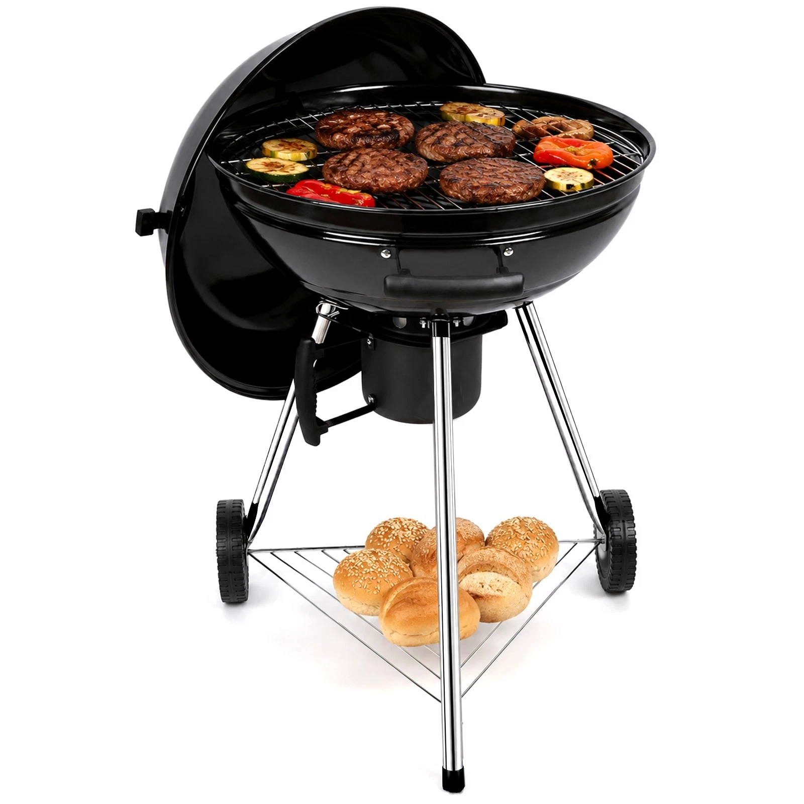 CosmoGrill Noir Kettle Charcoal Grill BBQ Portable Outdoor Barbecue Grill UK
Opens in a new window o