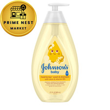 Johnson's Baby Head-To-Toe Wash Shampoo Aloe 27.1 Fl Oz Pack of 1