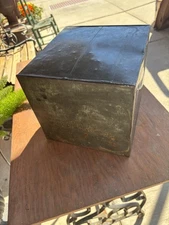 Antique- Toleware- Painted- Tin- Coffe- Bin- Ca. 1850- 1860