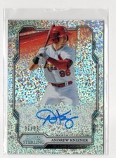 2019 Bowman Sterling Andrew Knizner SPECKLE REFRACTOR AUTO RC 96/99 CARDINALS