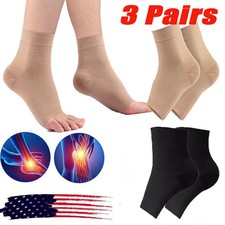 3 Pairs Neuropathy Socks - Smooth Pain Relief Compression Socks for Arch Support