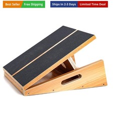 Professional Wooden Slant Board, Adjustable Incline Board, and Calf Stretcher...