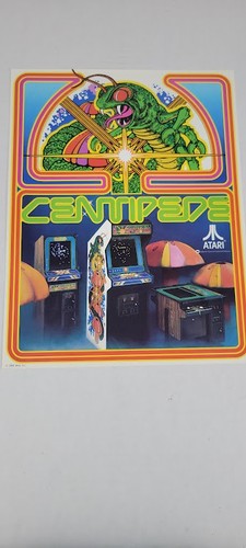 Flyer  ATARI  CENTIPEDE Arcade Video Game advertisement original see pic