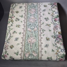 Pair Dorma Floral Vintage Curtains Pencil Pleat 65" x 53" Green Pink Rose Cottag