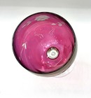 Rare Ruby Red Princess House Etched Heritage 7.5" Wine Glass Goblet — photo 3