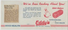1943 Advertising Card Eddys Bakery Helena Montana WWII Pilot Newspaper Clipping