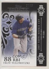 2008 Topps Moments & Milestones Black 7/25 Troy Tulowitzki #9 ux6