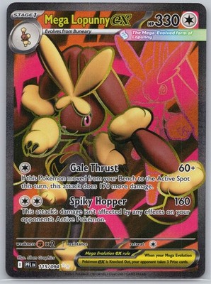 Mega Lopunny ex 115/094 Ultra Rare ME02: Phantasmal Flames Pokemon TCG NM
