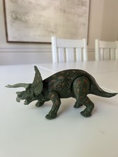 Green Triceratops Dinosaur Toy Figure with Horns - Triceratops Figure