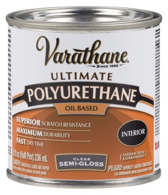 Varathane 242172H Oil-Based Ultimate 1/2 Pint, Semi-Gloss Finish 