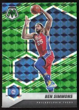 2020-21 Panini Mosaic Mosaic Green Ben Simmons #104 Philadelphia 76ers