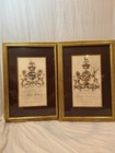 18th Century English Hand Colored Copper Plate Engraving Paintings Set of 2 — photo 2