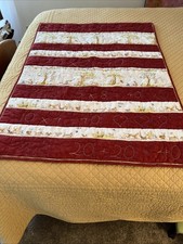Handmade Quilt For Child - Puppies And Numbers 45  By 34  