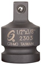 1/2" Female x 3/8" Male Super Reducer 2303 SUNEX TOOLS Metal 613364123089