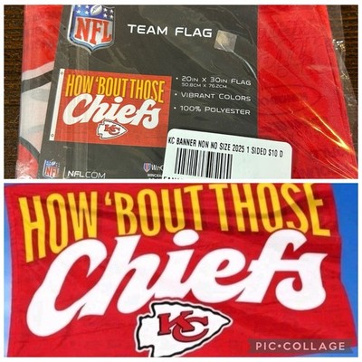 2025 Kansas City Chiefs Flag Red Friday 2025 HOW 'BOUT THOSE CHIEFS