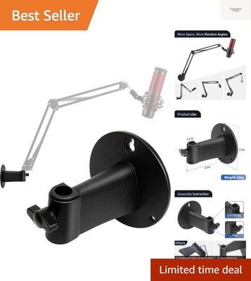 Microphone Wall Mount Boom Arm - Microphone Wall Mount for Mic holder，Horizon...