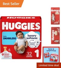 Gentle Huggies Little Snugglers Size 1 Diapers - Hypoallergenic  Fragrance-Free