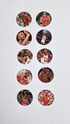 MICHAEL JORDAN 1995 Upper Deck Milk Caps POGS #42 plus 9