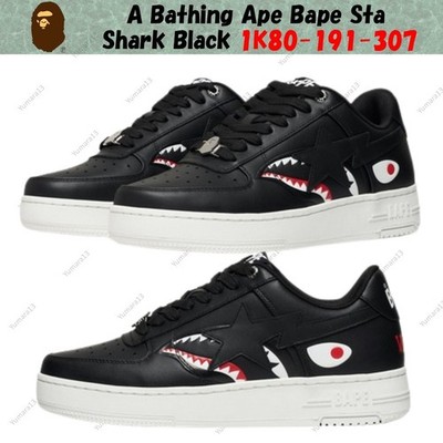 A Bathing Ape Bape Sta Shark Black 1K80-191-307 Herren Gr.