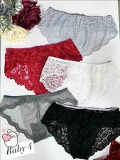 Floral Lace Underwear for Women colorful and vibrant Set of 5 panties Size S-XL