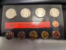M&uuml;nzen, Deutsche Mark M&uuml;nzset, Umlaufm&uuml;nzen, A, D, F, G, J, 1997