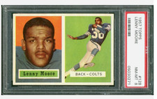 1957 Topps Lenny Moore #128 PSA 8 NM MT