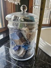 Large Glass Canister Bathroom Storage/ Soaps/ Bath Salts Or Accessories