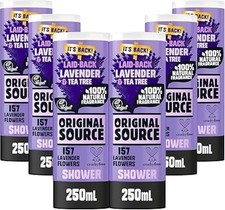 Image of Original Source Lavender Shower Gel 6×250 ml – 100% Natural, Vegan &Paraben‑Free